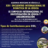  XXII Encuentro Internacional de didáctica de la Lógica y el IX Simposio Internacional de Investigación en Lógica y Argumentación