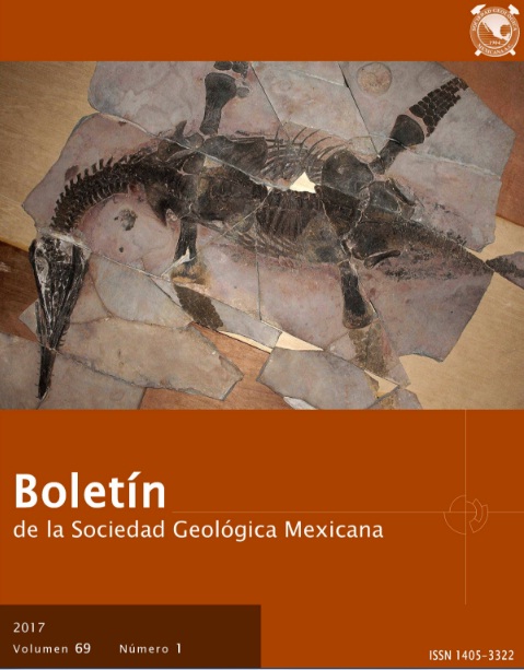 Boletín Sociedad Geológica Mexicana - Portada policotilido Mauriciosaurus fernandezi.jpg