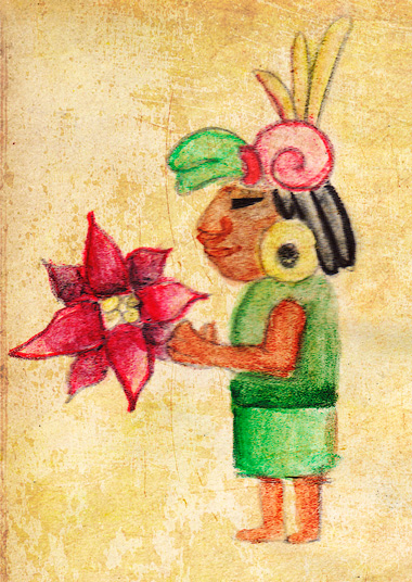 cuetlaxochitl nochebuena azteca