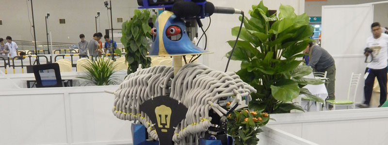 banner laboratorio biorobotica unam Robot Justina